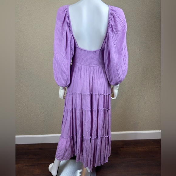 NWOT $128 Free People Lilac You’re A Jewel Maxi Dress PTP- 15” to 19” Medium - Picture 4 of 11